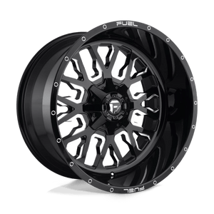 Fuel Offroad D611 STROKE Gloss Black Milled 20x10 -19 6x135|6x139.7mm 106.1mm - Wheelwiz
