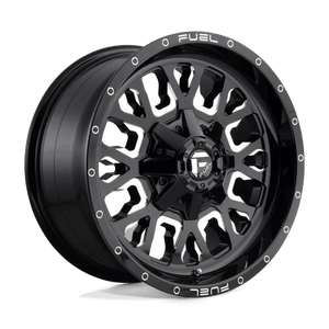 Fuel Offroad D611 STROKE Gloss Black Milled 18x9 +20 8x170mm 125.1mm - WheelWiz