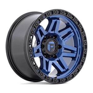 Fuel Offroad D813 SYNDICATE Dark Blue W/ Black Ring 17x9 -12 6x139.7mm 106.1mm - Wheelwiz