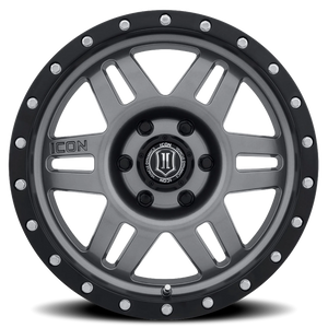 Icon Alloys Six Speed Gunmetal 17x8.5 +6 6x135mm 94mm