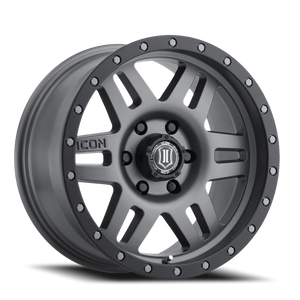 Icon Alloys Six Speed Titanium 17x8.5 +25 6x139.7mm 108mm