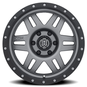 Icon Alloys Six Speed Titanium 17x8.5 +6 6x135mm 94mm