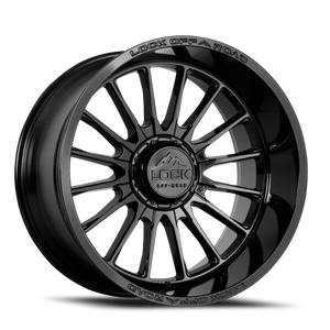 Lock Offroad Striker Gloss Black 22x12 -44 8x165.1mm 125.2mm
