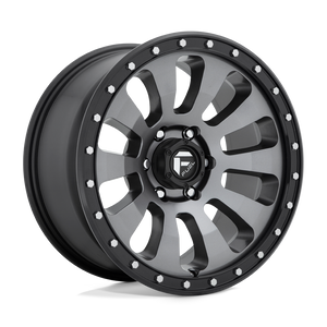 Fuel Offroad D648 TACTIC Matte Gun Metal Black Bead Ring 17x9 -12 6x139.7mm 106.1mm - WheelWiz