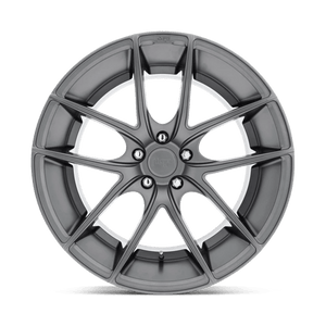 Niche M129 TARGA Matte Gunmetal 20x8.5 +35 5x120mm 72.6mm - Wheelwiz