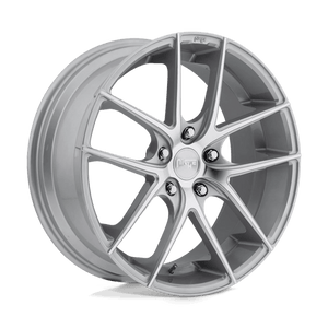 Niche M131 TARGA Gloss Silver Machined 18x8 +40 5x114.3mm 72.6mm - WheelWiz