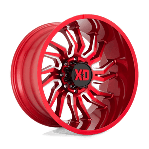 XD Series XD858 TENSION Candy Red Milled 22x10 -18 8x165.1mm 125.1mm - Wheelwiz