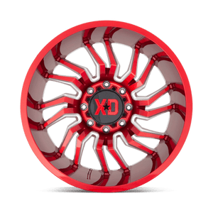 XD Series XD858 TENSION Candy Red Milled 20x10 -18 5x127mm 71.5mm - Wheelwiz