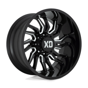 XD Series XD858 TENSION Gloss Black Milled 22x10 -18 8x170mm 125.1mm - Wheelwiz