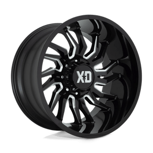 XD Series XD858 TENSION Gloss Black Milled 22x12 -44 8x165.1mm 125.1mm - Wheelwiz