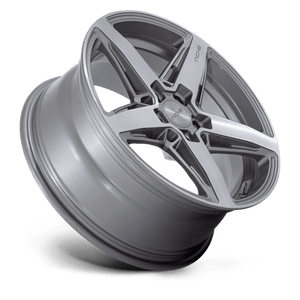 Niche M270 TERAMO Anthracite Brushed Face Tint 18x8 +42 5x112mm 66.6mm - Wheelwiz