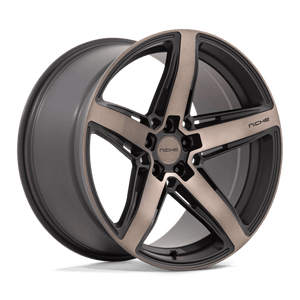 Niche M271 TERAMO Matte Black W Double Dark Tint 20x10.5 +20 5x112mm 66.6mm