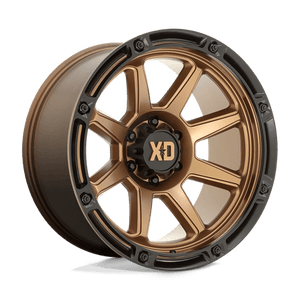 XD Series XD863 Matte Bronze W/ Black Lip 20x10 -18 5x127mm 71.5mm - Wheelwiz