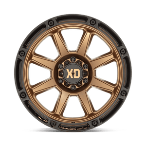 XD Series XD863 Matte Bronze W/ Black Lip 20x12 -44 5x127mm 71.5mm - Wheelwiz