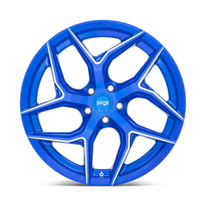 Niche M268 TORSION Anodized Blue Milled 20x10.5 +27 5x112mm 66.6mm - Wheelwiz