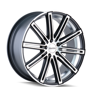 Touren TR40 Matte black machined 22x8.5 +35 5x112mm 66.56mm - WheelWiz