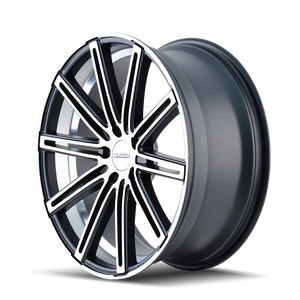 Touren TR40 Matte black machined 22x8.5 +35 5x112mm 66.56mm - WheelWiz