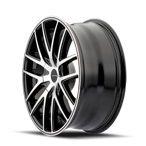 Touren TR60 Gloss black machined 19x8.5 +40 5x108|5x114.3mm 74.1mm - Wheelwiz