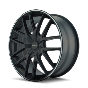 Touren TR60 Matte black machined 16x7 +42 4x108|5x108mm 72.62mm - WheelWiz