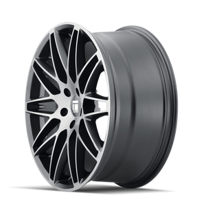 Touren TR75 Matte black brushed with dark 20x9 +35 5x120mm 72.56mm - Wheelwiz