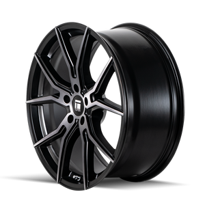 Touren TF01 Matte black brushed with dark 17x7.5 +40 5x100mm 56.1mm - Wheelwiz