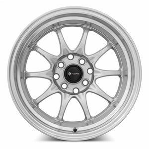 Vors TR3 Silver Machine Lip 15x9 0 4x108mm 73.1mm - Wheelwiz