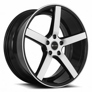 Vors TR5 Black Machined Face 20x8.5 +35 5x108mm 73.1mm - Wheelwiz