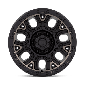 Fuel Offroad D824 TRACTION Matte Black W Double Dark Tint 17x9 +1 6x135mm 87.1mm - Wheelwiz