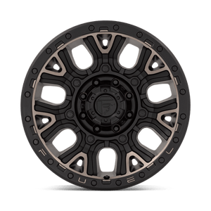 Fuel Offroad D824 TRACTION Matte Black W Double Dark Tint 20x9 +1 8x180mm 124.2mm - Wheelwiz