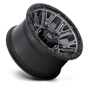 Fuel Offroad D825 TRACTION Matte Gunmetal W/ Black Ring 17x9 -12 5x127mm 71.5mm - Wheelwiz