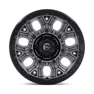 Fuel Offroad D825 TRACTION Matte Gunmetal W/ Black Ring 17x9 +1 6x139.7mm 106.1mm - Wheelwiz