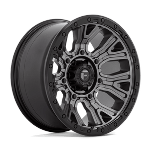 Fuel Offroad D825 TRACTION Matte Gunmetal W/ Black Ring 20x10 -18 6x135mm 87.1mm - Wheelwiz