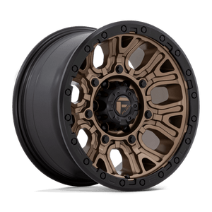 Fuel Offroad D826 TRACTION Matte Bronze W/ Black Ring 17x9 +1 6x139.7mm 106.1mm - Wheelwiz