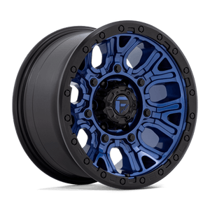 Fuel Offroad D827 TRACTION Dark Blue W/ Black Ring 17x9 +1 6x139.7mm 106.1mm - Wheelwiz