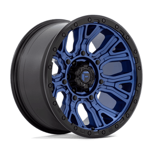 Fuel Offroad D827 TRACTION Dark Blue W/ Black Ring 20x10 -18 6x139.7mm 106.1mm - Wheelwiz
