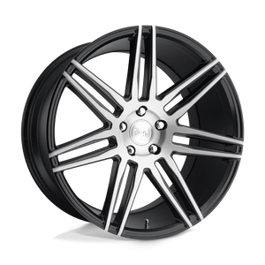 Niche M178 TRENTO Gloss Black Brushed 17x8 +40 5x120mm 72.6mm - WheelWiz