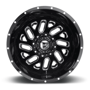 Fuel Offroad D581 TRITON Gloss Black Milled 20x8.25 -240 8x165.1mm 121.5mm - Wheelwiz