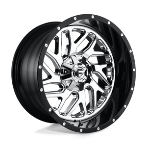 Fuel Offroad D211 TRITON Chrome Plated Gloss Black Lip 20x12 -44 6x135|6x139.7mm 106.1mm - 2 PIECE - Wheelwiz