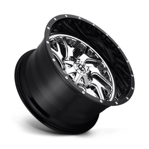 Fuel Offroad D211 TRITON Chrome Plated Gloss Black Lip 20x12 -44 8x180mm 124.2mm - 2 PIECE - Wheelwiz