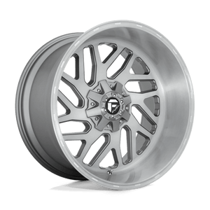 Fuel Offroad D715 TRITON PLATINUM Brushed Gun Metal Tinted Clear 20x12 -43 5x127|5x139.7mm 87.1mm - Wheelwiz