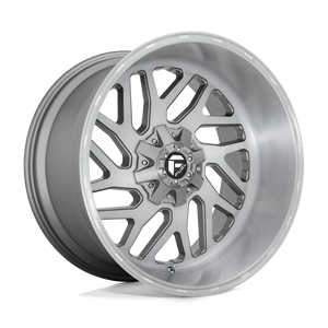 Fuel Offroad D715 TRITON PLATINUM Brushed Gun Metal Tinted Clear 22x12 -43 8x170mm 125.1mm - WheelWiz