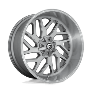 Fuel Offroad D715 TRITON PLATINUM Brushed Gun Metal Tinted Clear 26x12 -44 8x165.1mm 125.1mm - Wheelwiz