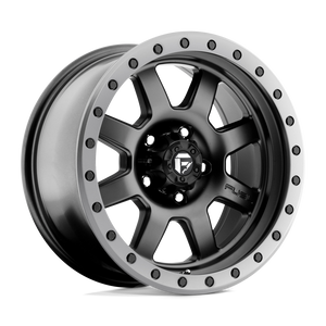 Fuel Offroad D551 TROPHY Matte Black Gun Metal Ring 17x8.5 -6 5x114.3mm 72.6mm - WheelWiz