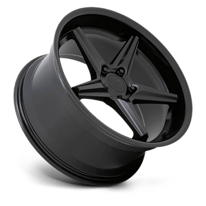TSW LAUNCH Matte Black W/ Gloss Black Lip 19x8.5 +42 5x112mm 66.6mm - Wheelwiz