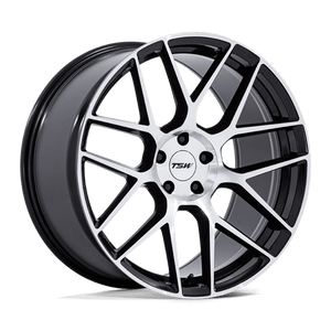 TSW TW002 LASARTHE Gloss Black Machined 20x9 +45 5x112mm 66.6mm - Wheelwiz