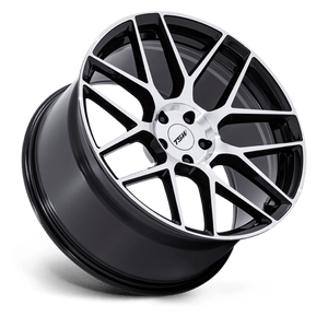 TSW TW002 LASARTHE Gloss Black Machined 18x10.5 +25 5x114.3mm 72.6mm