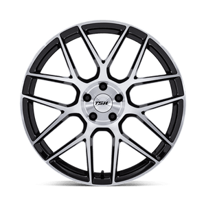 TSW TW002 LASARTHE Gloss Black Machined 17x8 +40 5x108mm 72.6mm - Wheelwiz