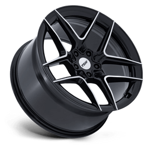 TSW TW008 SLIPSTREAM Gloss Black W/ Machined Face 19x9.5 +25 5x114.3mm 72.6mm