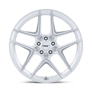 TSW TW008 SLIPSTREAM Gloss Silver W/ Machined Face 20x9 +27 5x112mm 66.6mm
