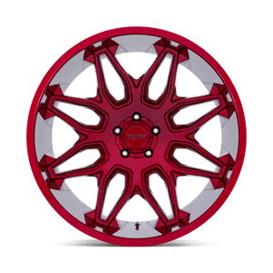 Tuff T3B Candy Red 24x14 -72 5x127mm 71.5mm - Wheelwiz